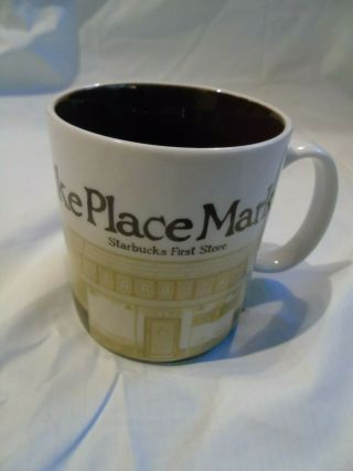 Starbucks 2012 Pikes Place Market First Store 16 Ounce Coffee Cup Mug Seattle