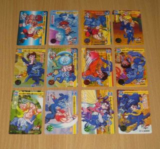 Bandai Capcom Street Fighter Zero Part 1 Regular Cards Set of 36pcs 1995 2