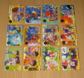 Bandai Capcom Street Fighter Zero Part 1 Regular Cards Set of 36pcs 1995 3