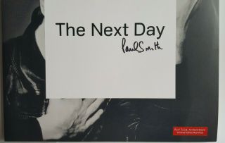 David Bowie The Next Day Signed Paul Smith Designer Edition 2 Lp Red Vinyl/cd