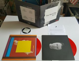 DAVID BOWIE THE NEXT DAY SIGNED PAUL SMITH DESIGNER EDITION 2 LP RED VINYL/CD 2