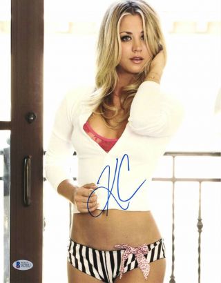 Kaley Cuoco Signed The Big Bang Theory 11x14 Photo Authentic Autograph Beckett 2