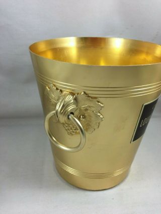 Vintage French Champagne Wine ice bucket aluminium cooler Louis Roederer 3