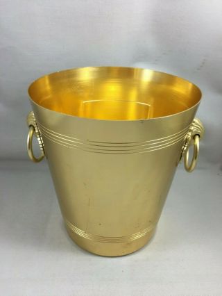 Vintage French Champagne Wine ice bucket aluminium cooler Louis Roederer 5