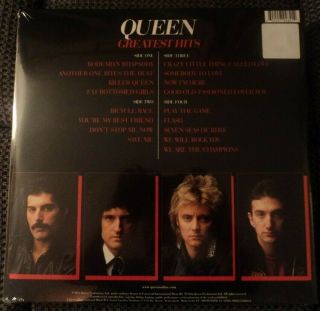 Queen Greatest Hits DOUBLE VINYL LP Freddie Mercury Bohemian Rhapsody Champions 2