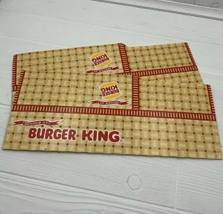 Vintage 1992 Burger King Dinner Box Cardboard Food Container