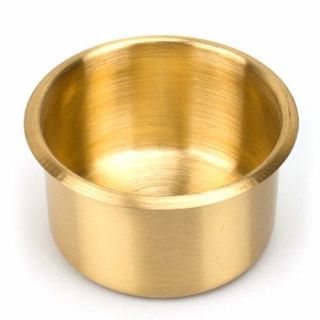 10 Brass Jumbo Size Drop In Drink Cup Holders For Custom Poker Table