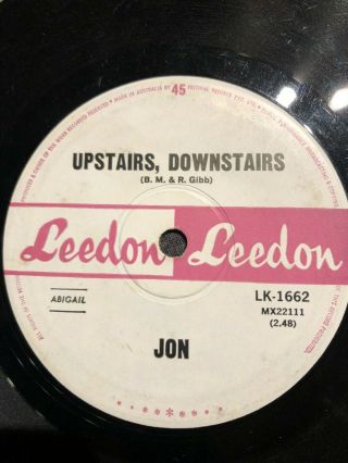 Jon (bee Gees) - Upstairs Downstairs - 1966 Leedon 45