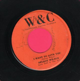 Delroy Wilson (rare W&c Reggae 45) I Want To Love You/once Upon A Time Hear
