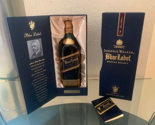 Johnnie Walker Blue Label Blended Scotch Whisky Gift Set Box 750ml