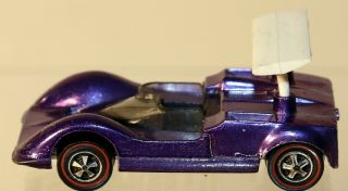 Dte 1969 Hot Wheels Redline 6256 Metallic Purple Chapparal W/black Interior