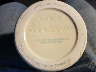 Utica Club Dooley First Edition Beer Stein WEBCO Germany 1959 Some Crazing 5