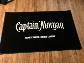 Captain Morgan Floor Mat Man Cave Decor Matt Rug Cpt.  Rum Whiskey