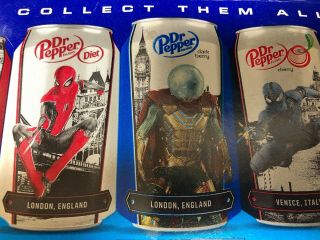 Limited Edition Flavor Dark Berry Dr Pepper 12 - pack Spider Man: Far From Home 3