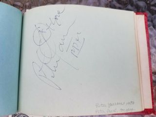 Autograph Book Andy Warhol,  Michael Jackson,  Ray Manzarek many more 11
