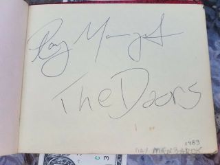 Autograph Book Andy Warhol,  Michael Jackson,  Ray Manzarek Many More