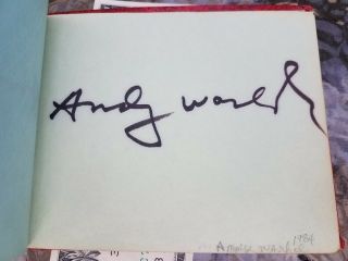 Autograph Book Andy Warhol,  Michael Jackson,  Ray Manzarek many more 2