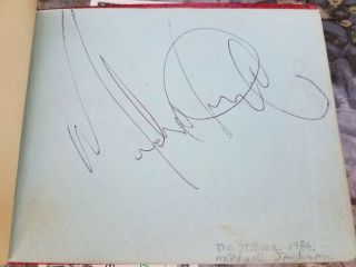 Autograph Book Andy Warhol,  Michael Jackson,  Ray Manzarek many more 3