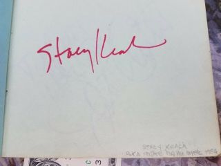 Autograph Book Andy Warhol,  Michael Jackson,  Ray Manzarek many more 6