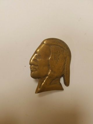 Bronze Indian Head From Jennings Standard Chief Slot Machine