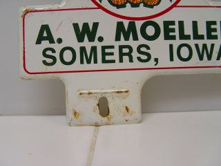 Moeller ' s Hybrids A.  W.  Moeller Somers,  IA Corn Advertising License Plate Topper 3