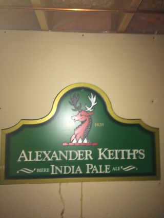 Alexander Keith ' s Wood Bar Sign 2