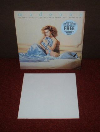 Madonna Material Girl 12 " 1984 Sire 1st Press,  Poster A1/b1 Rare