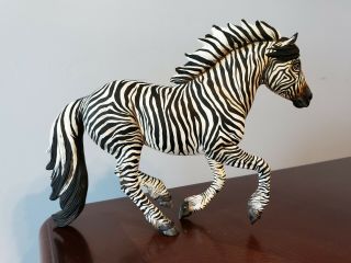 Breyer Custom Horse Artist Resin Zebra Traditional Piper Ooak
