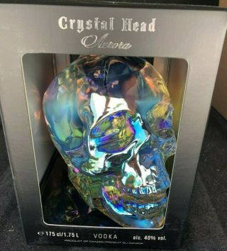 Crystal Head Aurora 1.  75l Bottle Signed By Dan Aykroyd