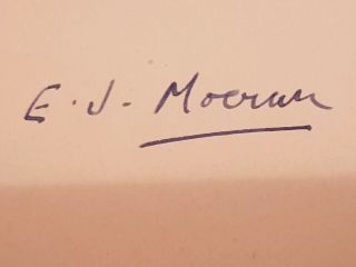 E.  J Moeran Autograph.  Irish Composer.  Lonely Waters.  Scarce