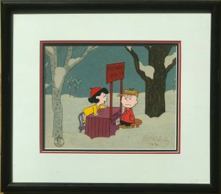 Charlie Brown Limited Edition Cel - Friendly Advice - Signed By Bill Melendez