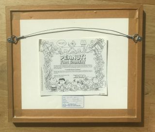 Charlie Brown Limited Edition Cel - Friendly Advice - Signed by Bill Melendez 2