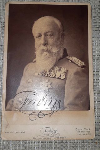 Photo Signed Autograph Guillaume 1er Kaizer Germany Emperor