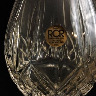 Vintage Crystal Glass Decanter Whiskey Wine Liquor Barware Italia Royal Rock 2