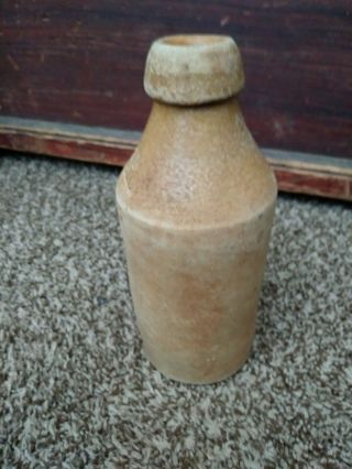 Antique R&L Spruce Beer Stoneware Bottle c.  19th Century 3