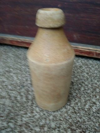 Antique R&L Spruce Beer Stoneware Bottle c.  19th Century 4
