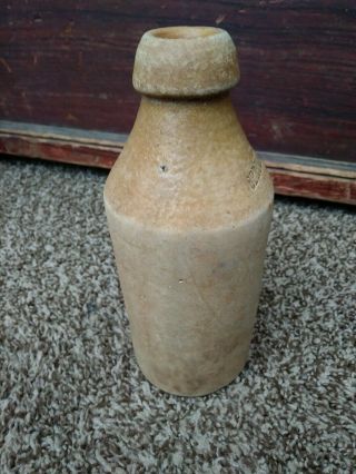 Antique R&L Spruce Beer Stoneware Bottle c.  19th Century 5