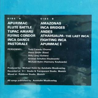 Cusco - Apurimac (Germany / German) ' 87 korea vinyl lp 12 tracks (dent) 4