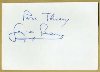Sergio Leone (1929 - 1989) - RARE authentic signed autograph,  Photo - 1986 - 2