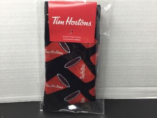 Tim Hortons Men’s Graphic Socks Coffee Cup Design Canada Pride In Pkg