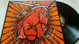 Metallica St.  Anger Vinyl Lp Signed Autographed Records/vinyl/pick/memorabilia