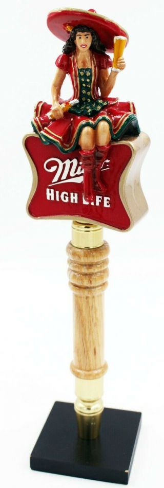 Miller High Life Girl On The Moon 3d Figural Beer Tap Handle