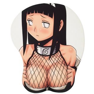 Naruto Hinata Hyuga 3d Mouse Pad Chest Breast Silicone Soft Play Mat Wrist Rest