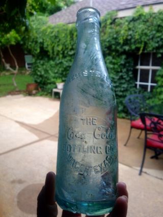 1905 Waco Texas Coca Cola Circle Slug Straight Side Soda Bottle Dr Pepper