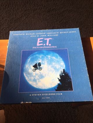 E.  T.  & Michael Jackson Box Set,  Collectors Ed Soundtrack Lp Poster Media Book