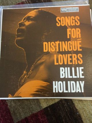 BILLIE HOLIDAY Songs for Distingue Lovers 1st Mono Verve Trumpeter Label NM 3