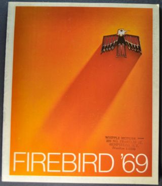 1969 Pontiac Firebird Brochure 400 Ho Sprint 69 Not A Reprint
