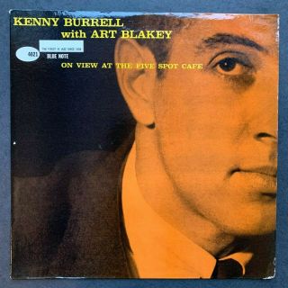 Kenny Burrell W/ Art Blakey At The Five Spot Cafe Blue Note Lp 1591 Mono Rvg