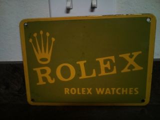 Vintage Rolex Watches Porcelain Sign 1950 