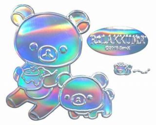Meiho Rilakkuma Chai Roy Cougma Emblem Sticker Rainbow Rk 158